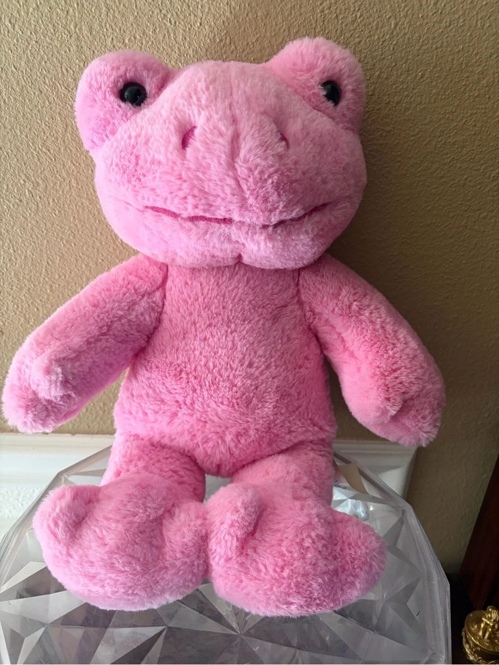 Pink Build a Bear Plush Frog Plush CUTE!